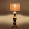 Devansh Bamboo Table Lamp With Wood Base -(7X17.5 Inches)-1