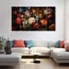 The Castle Decor Flower Wall Painting Wooden Framed 27x48 Inch (Style 4)