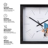 Sagittarius Zodiac Wooden Wall Clock with Artistic Archer Illustration