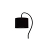 Black cotton Curvy table lamp with Iron Base (SP02)