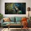 The Castle Decor Krishna Ji Wall Painting Wooden Framed 27x48 Inch (Style 17)