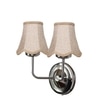 Devansh Dual Steel Metal  Wallmounted Lamp With Beige Jute  Shade