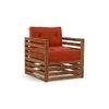 Raymond Wooden Sofa - Teak Finish (Lava) (Finish : teak; Custom Set - Sofas : 0001; Standard Set - Sofas : none; Colour : lava; Sofa Material : fabric; Sofa Size : regular; Sofa Type : regular)