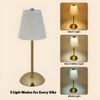 Premium Cordless Metal Desk Lamp with 15 Hour Battery and Spotted Design