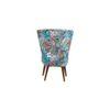 Cristan Solid Wood Lounge Chair In Multicolour