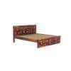 Brilliant Sheesham Wood King Size Bed Non Storage Bed Provincial Teak  Finish (72 x 78 inches)