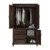 X 3 Door  Sheesham Wood Wardrobe In Provincial Teak Finish