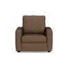 Apollo High Back 1 Seater  Fabric Sofa In Mocha Colour