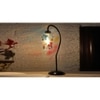 Multicolor Mosaic Glass Curvy Table lamp with Iron Base (EN24)