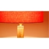 Hillary Orange Cotton Shade Floor Lamp