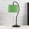 Green Jute Curvy table lamp with Iron Base (SP16)