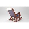 Chelise Solid Wood Rocking Chair in Grey Colour