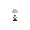 Daphne Multicolor cotton Table lamp with Iron Base