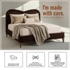 Elaris Curve Comfort Queen Size Bed in velvet With Engineer Wood Frame & Hydraulic Storage