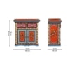 Amara Solid Wood Hand painted Cabinet In Multicolour