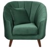 Nilo Velvet 1 Seater Sofa in Green Colour