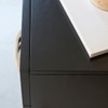 Ziggy Solid Wood Bedside Table in Black Finish