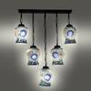 Devansh Solid Wood Electric Wall Light in Brown Colour with Multi Shade Count of 1 Light