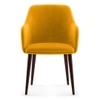 Owen Lounge Chair in  Matte Mustard Yellow Colour