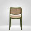 Kepler Brooks Zen Cafeteria Dining Chair in Green Colour