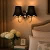 Devansh Metal Electric Wall Light in Gold Colour with White Shade Count of 1 Light