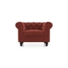 Winchester Essential 1 Seater Fabric Sofa In Dark Coral Colour
