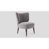 Duke Accent chair Velvet in Grey Color