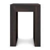 Epsilon Solid Wood Side Table in Mahogany Finish