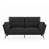 Vetra 2 Seater Leather Sofa In Slate Grey Colour
