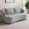 Henry Velvet 2 Seater Sofa Grey Color