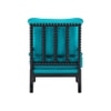 Luxe Linen Fabric Lounge Chair- Teal