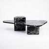 Bronski Marble Coffee Table In Gray Finish
