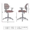 Jaazza Low Back Ergonomic Chair in Brown Colour
