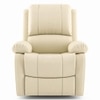 Lebowski Leatherette One Seater Manual Recliner in Ancient Ivory Cream Colour