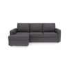 Apollo Compact Sofa (Colour : Steel, Cushion : Hard, Back Type : Regular, Seating Capacity : Left Aligned 2 Seater + Left Aligned Chaise)