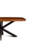 Crispio Solid Wood 6 Seater Dining Table in black Finish