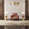 Granada Premium 1 Seater Fabric Sofa in Mocha Mouse Velvet Colour