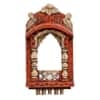 Desert Art Solid Wood Handpainted Saffron Jharokha Wall Frame 16 Inch