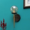 Eliante Modern Wall Lights Mild Steel & Glass Material Brown, Gold & Champaign Finish