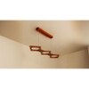 Awry 36 Brown Wooden LED Hanging Lamp