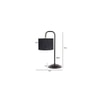 Kayla Black Jute Shade Iron Table Lamp