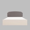 Pingala Engineered Wood Queen  Size Bed With Hydraulic Storage (Melamine Finish, White Colour)