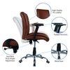 Teaauras High Back Executive Chair in Brown Colour