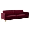 Calisa 3 Seater Pull Out Sofa cum Bed  in Maroon Colour