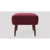 Billie Ottoman Color in Maroon