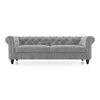 Winchester Essential 3 Seater Fabric Sofa In Granite Weave Colour