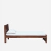 Rimz Solid Wood Single  Size Bed Without Storage (Rustic Finish)