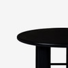 Elysianis Leewell Solid Wood 6 Seater Dining Table in Black Finish