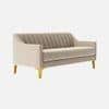 Fame Velvet 3 Seater Sofa in Cream Colour