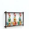Desert Art Metal Handpainted Sardar Mini Wall Frame in Multicolour